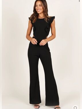 NWT Petal + Pup Yvonne Jumpsuit S Black